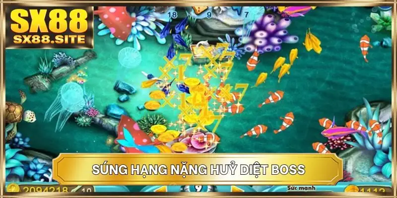 Súng hạng nặng huỷ diệt boss